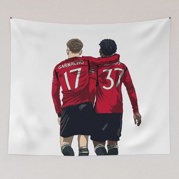 Item preview, Garnacho and Mainoo Manchester United  designed and sold by GrizzlyCollective.