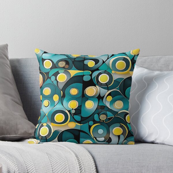 Item preview, Bauhaus Yellow Circles Green Background designed and sold by Zenvo.