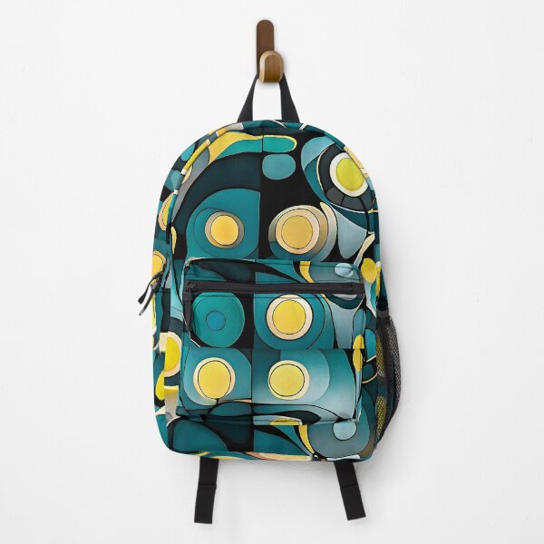 Item preview, Bauhaus Yellow Circles Green Background designed and sold by Zenvo.