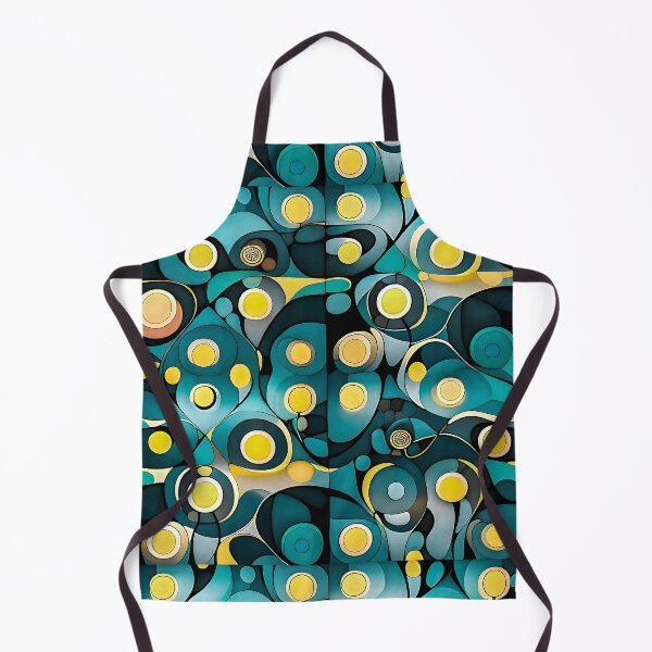 Item preview, Bauhaus Yellow Circles Green Background designed and sold by Zenvo.