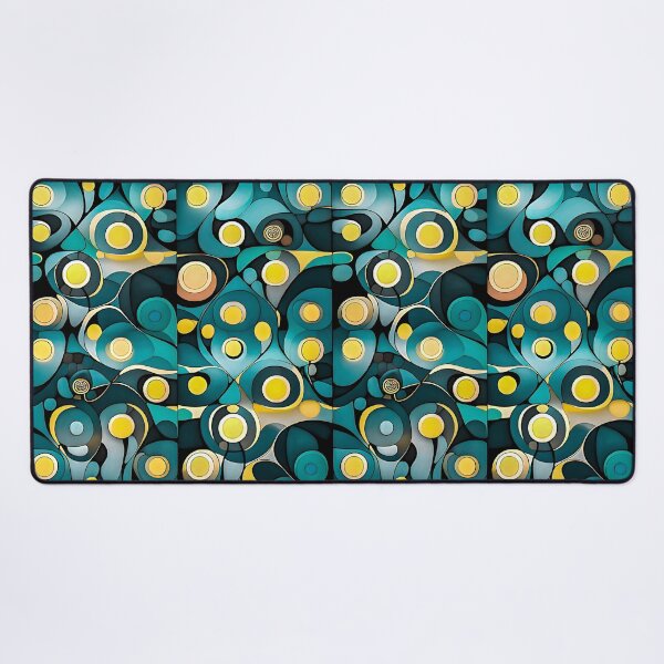 Item preview, Bauhaus Yellow Circles Green Background designed and sold by Zenvo.
