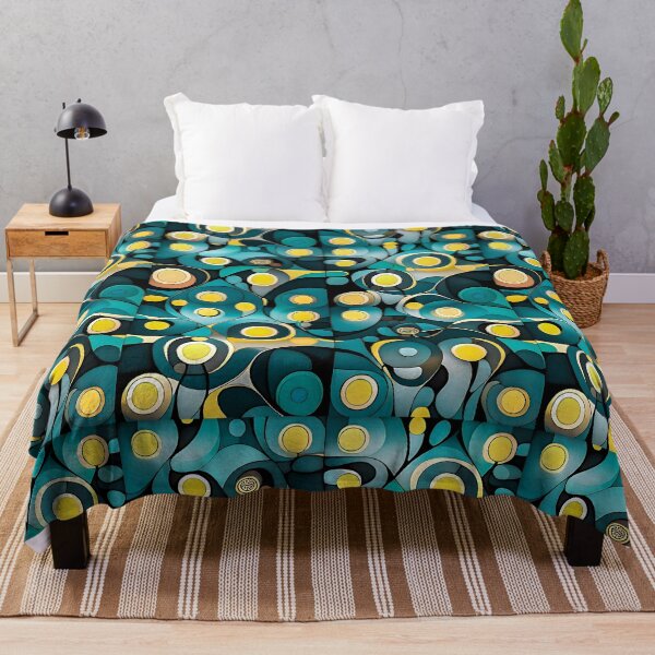 Item preview, Bauhaus Yellow Circles Green Background designed and sold by Zenvo.