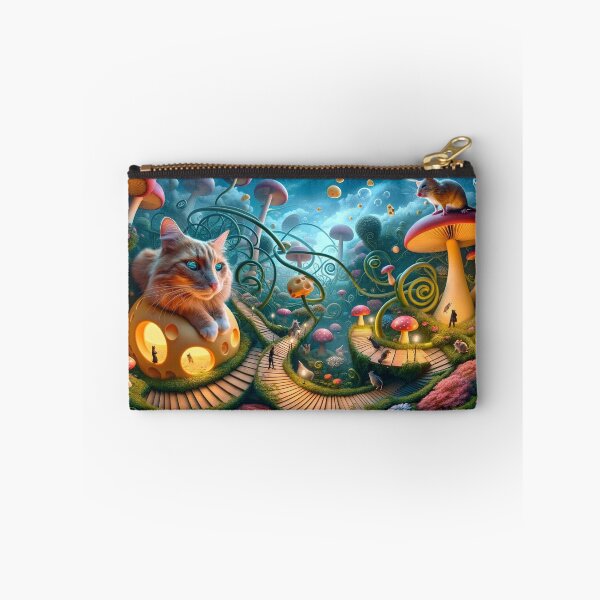 Item preview, "Whimsical Harmony: A Dreamscape of Cats and Mice" designed and sold by MindVibe.