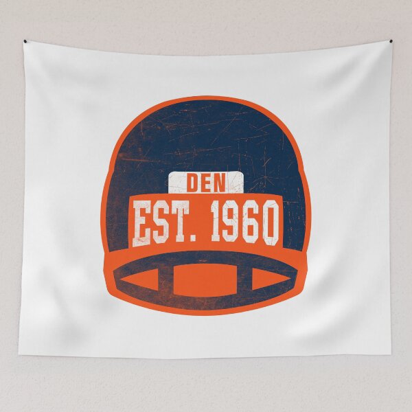 Item preview, Denver Retro Throwback Football Helmet designed and sold by Bo-Bros-Tees.