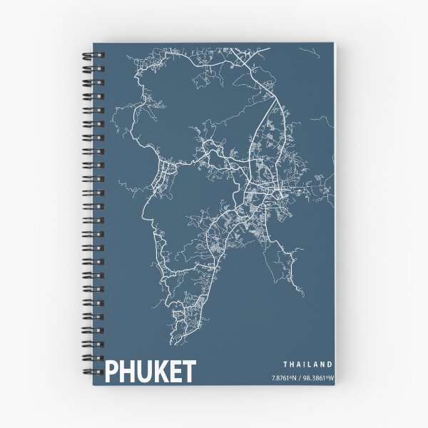 Item preview, Phuket Blueprint City Map designed and sold by Peek-Designs.
