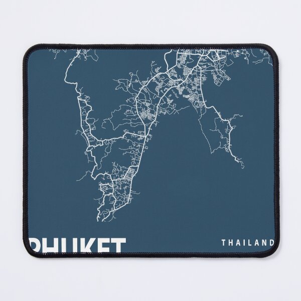 Item preview, Phuket Blueprint City Map designed and sold by Peek-Designs.