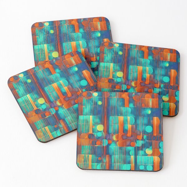 Item preview, Bauhaus Luminous Green and Orange designed and sold by Zenvo.