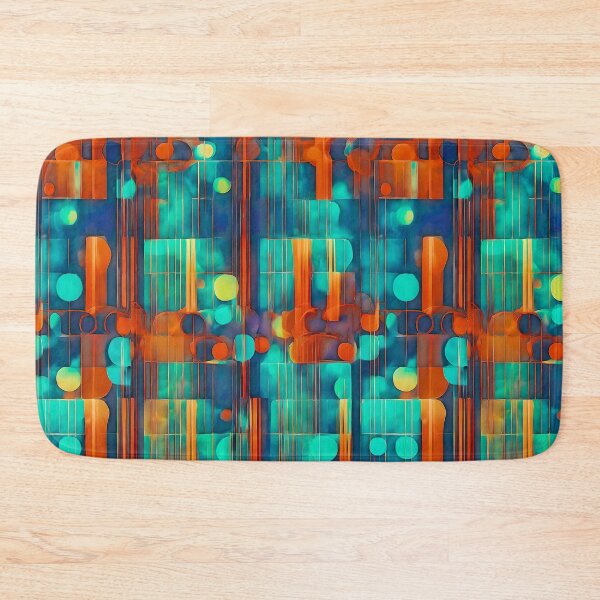 Item preview, Bauhaus Luminous Green and Orange designed and sold by Zenvo.