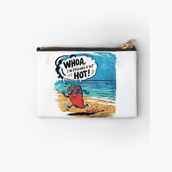 Item preview, hot pepper running towards the beach to cool itself designed and sold by Loviness.