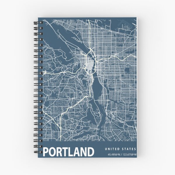 Item preview, Portland Blueprint City Map designed and sold by Peek-Designs.