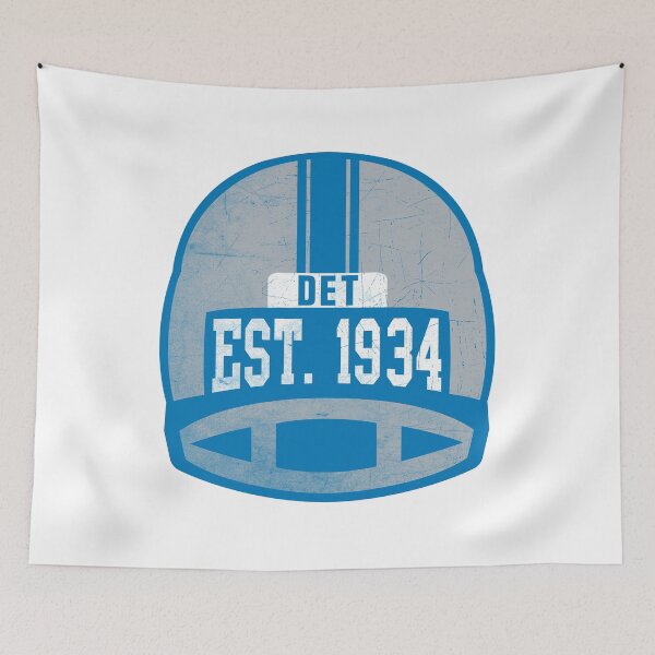 Item preview, Detroit Retro Throwback Football Helmet designed and sold by Bo-Bros-Tees.