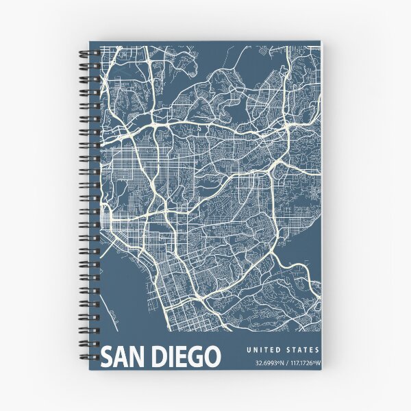 Item preview, San Diego Blueprint City Map designed and sold by Peek-Designs.