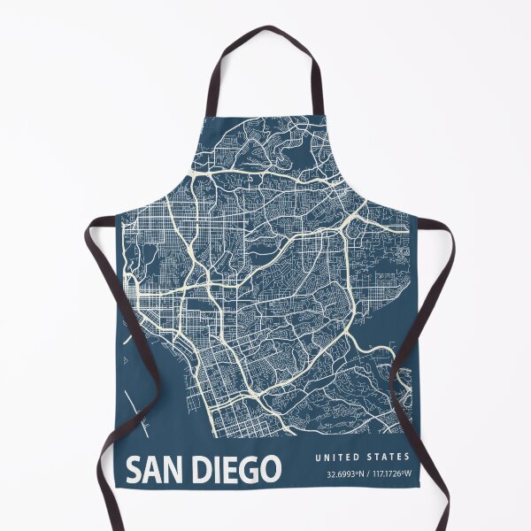 Item preview, San Diego Blueprint City Map designed and sold by Peek-Designs.