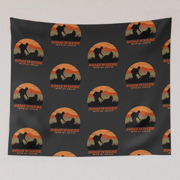 Item preview, Somewhere With My Collie Men's Adventurous Outdoor Gift  designed and sold by Guarddogdrive.