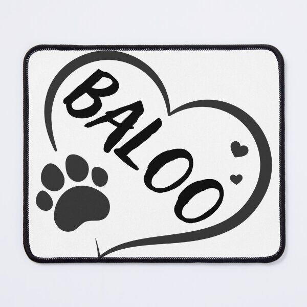 Item preview, Baloo name in a heart with a paw, great gift for dog or cat owners designed and sold by OCS1337.