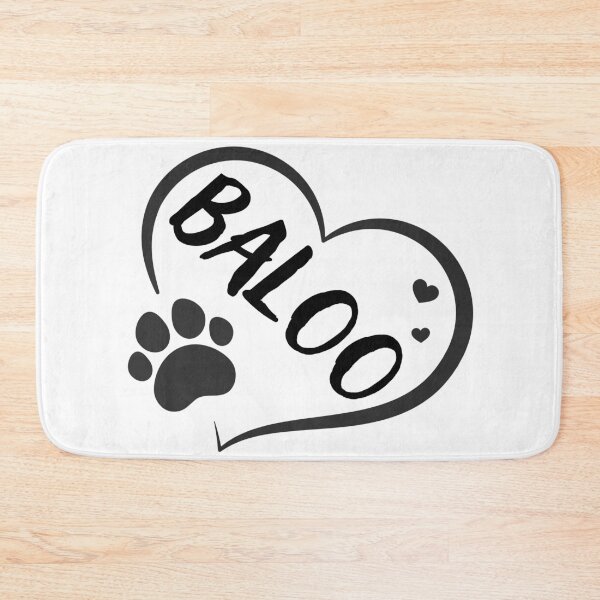 Item preview, Baloo name in a heart with a paw, great gift for dog or cat owners designed and sold by OCS1337.