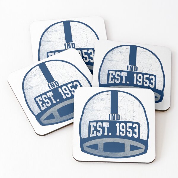 Item preview, Indianapolis Throwback Football Helmet designed and sold by Bo-Bros-Tees.