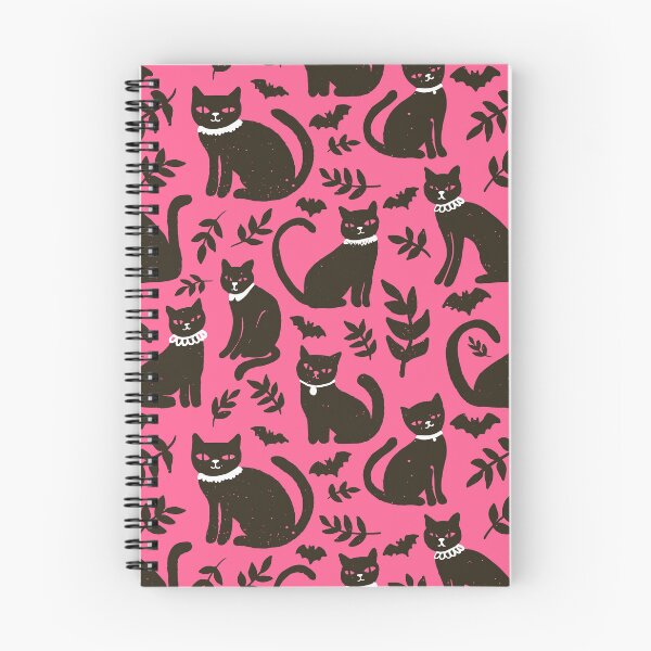 Item preview, Bats and Cats with Collars On Pink designed and sold by KShedenhelm.