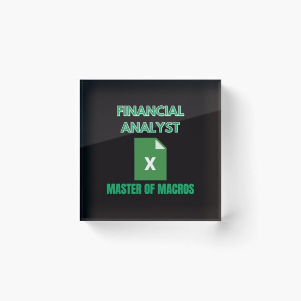 Item preview, Financial Analyst. Master of Macros designed and sold by Redstreak12.