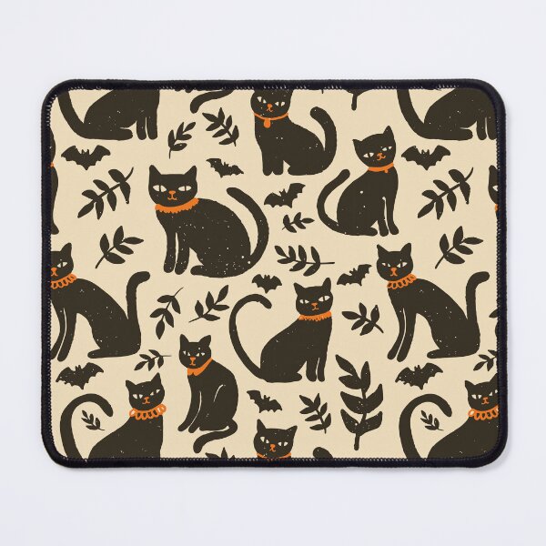 Item preview, Bats and Cats with Orange Collars designed and sold by KShedenhelm.