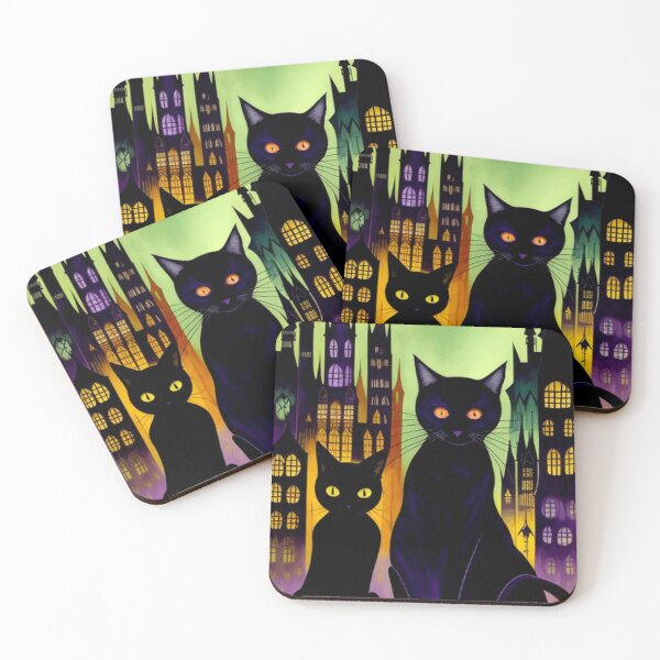 Item preview, Black Cats Gothic City designed and sold by TheDarkWardrobe.