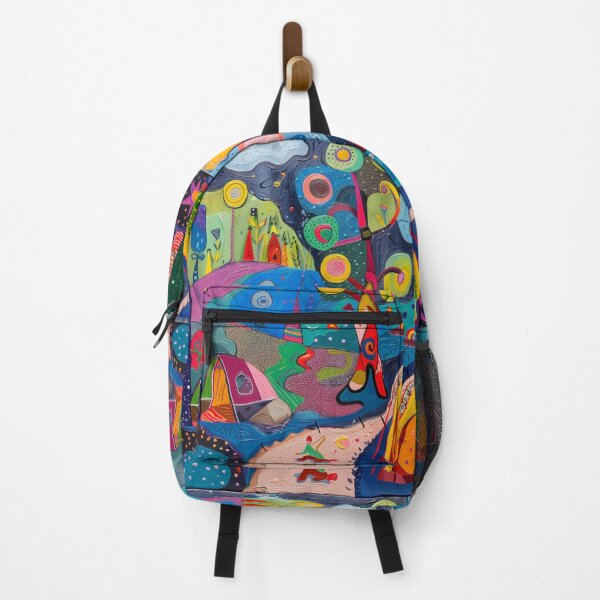 Item preview, Campers abstract with vibrant colours Active Outdoors Inspired Art designed and sold by CDC40.