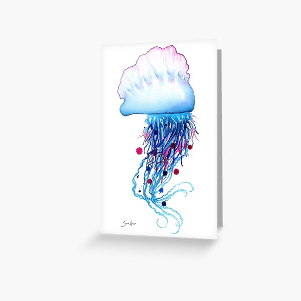 Manowar Jellyfish Greeting Card