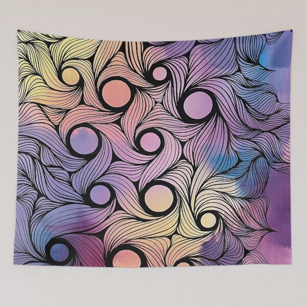Item preview, Connexiones (color and black swirls) designed and sold by mmelgar.
