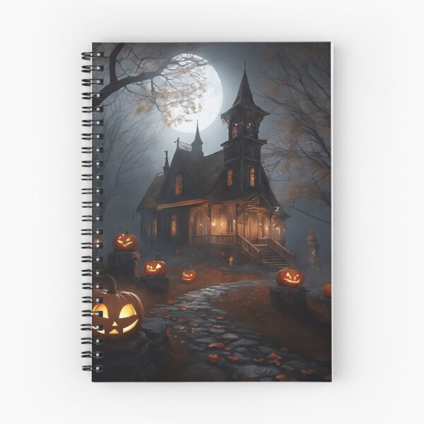 Item preview, Haunted House Full Moon Eerie Scene designed and sold by EnchantedVista.