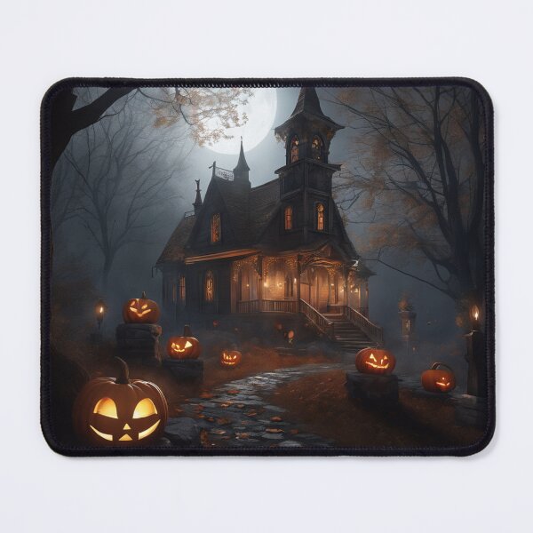 Item preview, Haunted House Full Moon Eerie Scene designed and sold by EnchantedVista.