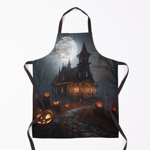 Item preview, Haunted House Full Moon Eerie Scene designed and sold by EnchantedVista.