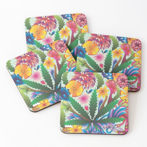 Item preview, Cannabis Leaf and Groovy Flowers designed and sold by GroovyColors.