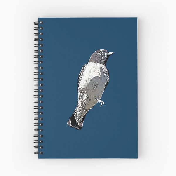 Item preview, White-breasted Woodswallow White Alternate Design  designed and sold by designsasstultd.