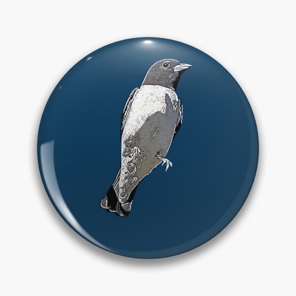 Item preview, White-breasted Woodswallow White Alternate Design  designed and sold by designsasstultd.