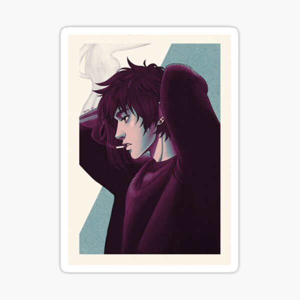 Aperçu de l'œuvre Sebastian - Ambiance violette créée et vendue par dragmetohades.