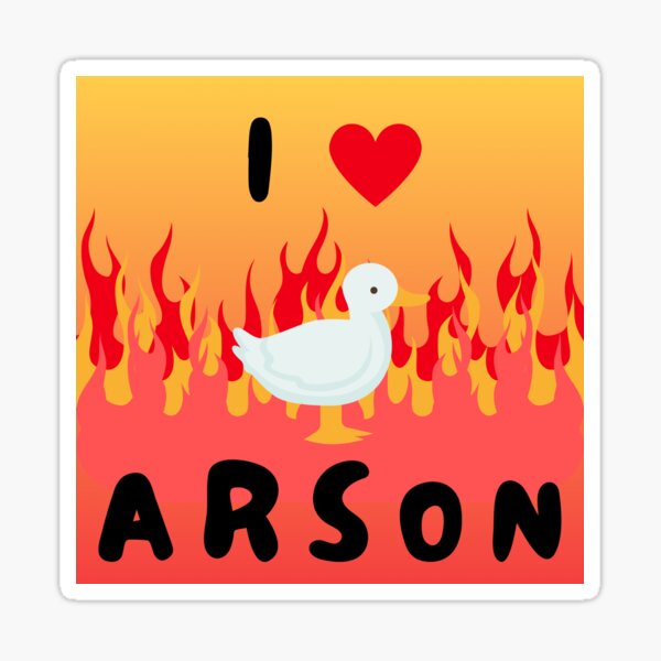 Item preview, i love arson goose designed and sold by fresh-n-funky.