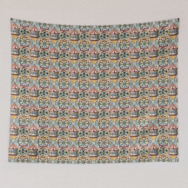 Item preview, Grand Fair Carousel Whimsical Wonder Wayfair Carnival Tent 3X designed and sold by Zeporas Castle.
