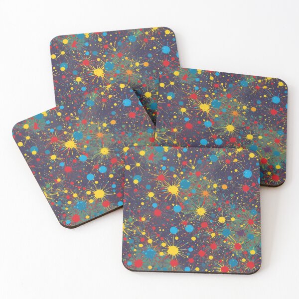 Item preview, Abstract Colorful Paint Ball Splatter Pattern designed and sold by calibrit.