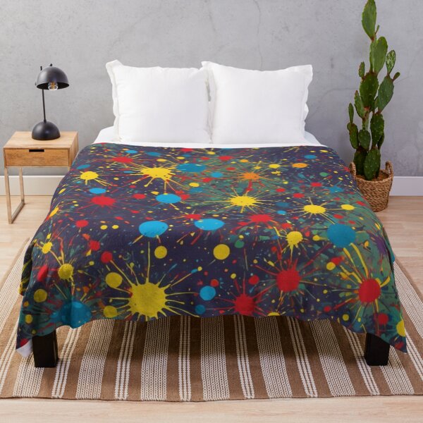 Item preview, Abstract Colorful Paint Ball Splatter Pattern designed and sold by calibrit.