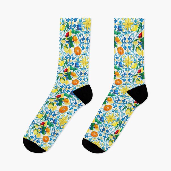 Item preview, Lemon,citrus,summer,majolica,Italian tiles,Mediterranean art designed and sold by MariaMarinova.