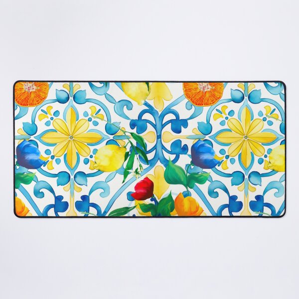 Item preview, Lemon,citrus,summer,majolica,Italian tiles,Mediterranean art designed and sold by MariaMarinova.