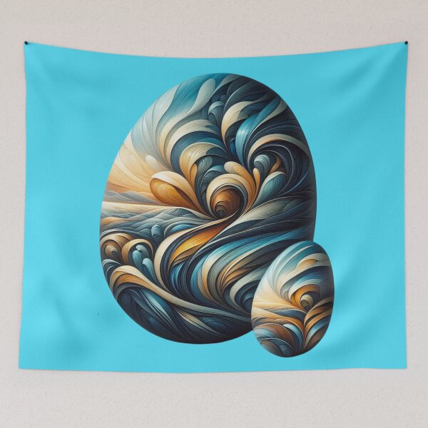 Item preview, Abstract Boho Art pattern and random shapes on pebbles designed and sold by redask2me.