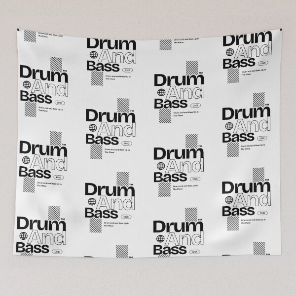 Artikelvorschau, DRUM AND BASS - Up in The Place (Schwarz) entworfen und verkauft von Discothreadz.