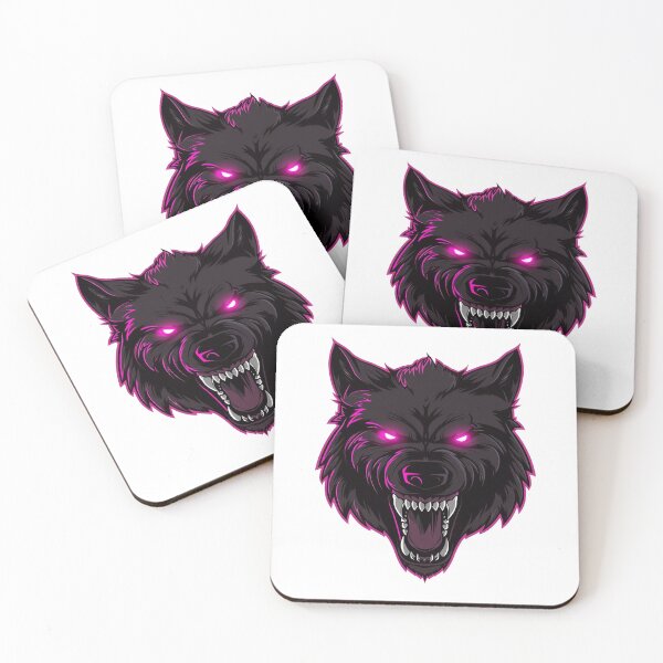 Item preview, Purple Neon Wolf designed and sold by MythicTales.
