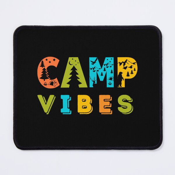 Item preview, Camp Vibes Retro Vintage Colorful Campers Typographic Design designed and sold by Raise2Shine.