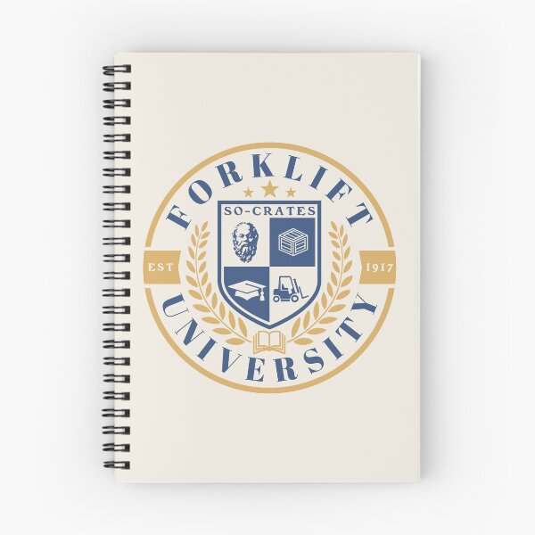 Item preview, FORKLIFT UNIVERSITY (So-crates) - Certified Forklift Driver Operator MEME designed and sold by Any Color Designs.