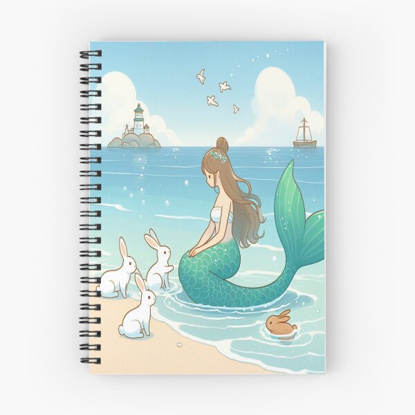 Item preview, Mermaid with Beach Bunnies designed and sold by ClearNight.