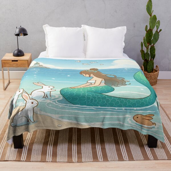 Item preview, Mermaid with Beach Bunnies designed and sold by ClearNight.