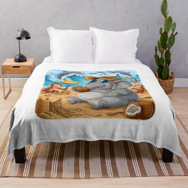 Item preview, King elephant in summer beach  designed and sold by Abuhosam.