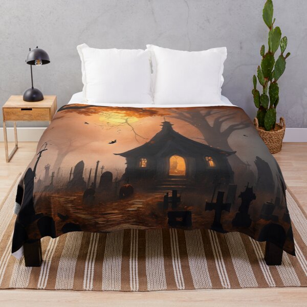Item preview, Ethereal Autumn Haunted Graveyard Spooky Full Moon designed and sold by EnchantedVista.
